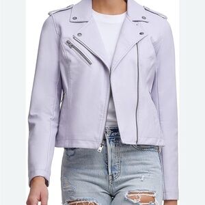 Levi’s Faux Leather Moto Women’s Jacket Light Purple Lilac